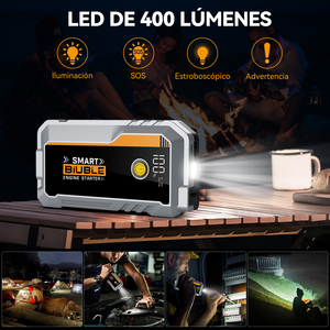 ชุดจั๊มพ์สตาร์ทรถยนต์แบบพกพาจากโรงงาน OEM พร้อมไฟ LED หน้าจอดิจิตอล USB-A/USB-C กระแสไฟสูงสุด 3200A - Product Image 2