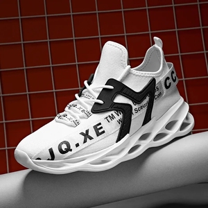 Zapatillas de deporte informales para hombre, zapatos transpirables de talla grande para hombre, zapatos para correr al aire libre, deportes de caminar, zapatos blancos, zapatos masculinos de moda, color rojo - Product Image 6