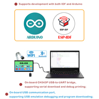 Kit de Desarrollo Espressif ESP32P4 con Pantalla Capacitiva IPS de 7 Pulgadas, Sistema Operativo de Código Abierto LVGL C6, Wi-Fi Inalámbrico para 1024x600