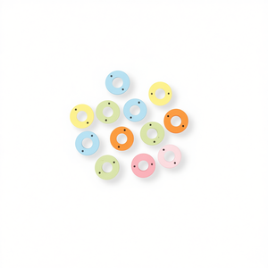 Accessorio circolare in legno Ilan da 18 mm, 12 pezzi, per progetti creativi - Product Image 1