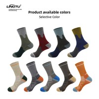 Chaussettes de sport en laine mérinos pour le cyclisme, la course à pied, la chaleur hivernale, chaussettes thermiques épaisses mi-mollet pour la randonnée, le trekking et le ski