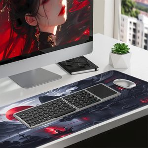 Grand tapis de souris pour jeux, tapis de souris noir anime avec bords cousus, tapis de bureau extensible et cool adapté au bureau à domicile, 31,5 <span class=keywords><strong>x</strong></span> 11,8 pouces - Product Image 3