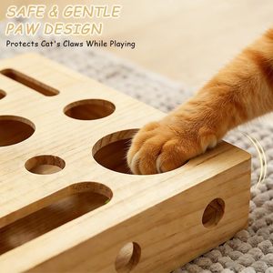 Nouvelle boîte d'enrichissement ludique pour chat, boîte à lime à ongles pour chat avec papier de verre intégré, alternative sans stress à la coupe des ongles - Product Image 4