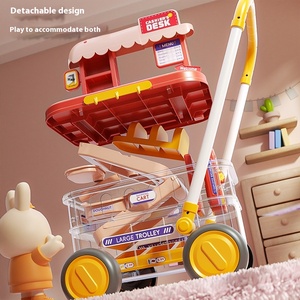 Nouveaux jouets supermarché panier jeu ensemble avec bureau de caissier semblant maison de jeu pour enfants jouets jouets de supermarché pour enfants - Product Image 3