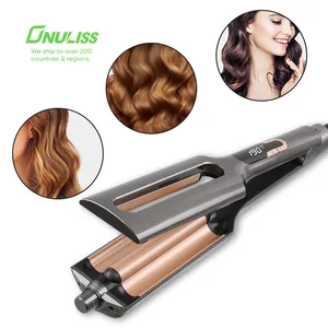 Customized Supplier Temperature Adjustable Bigoudis Large Curling Iron Wand Hair Curler Waver