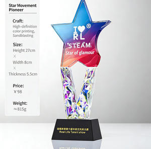 Nouveau Trophée en Cristal Personnalisé pour Cérémonie de Remise des <span class=keywords><strong>Prix</strong></span> de l'Assemblée Annuelle de l'Entreprise, Forme Créative, Luxe, Couronne de Meilleures Ventes - Product Image 6