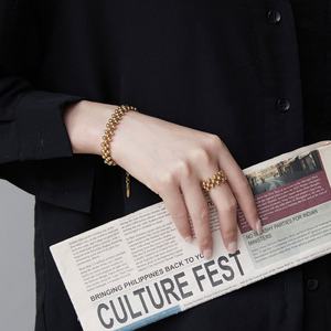 Trendy Anti Tarnish Hypoallergenic Stainless Steel Bracelet Ring 14k 18k PVD Gold Plated <b>Jewelry</b> <b>Sets</b> <b>for</b> <b>Women</b> - Product Image 4