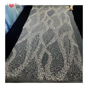 Tissu en tulle à paillettes pour robe de mariée, dentelle suisse, magnifique, scintillante, - Product Image 2