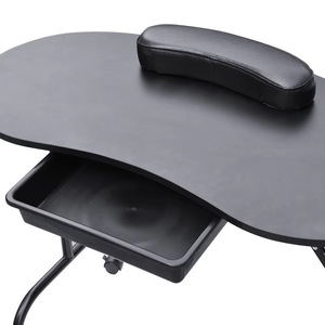 Mesa <span class=keywords><strong>de</strong></span> <span class=keywords><strong>uñas</strong></span> plegable portátil con diseño moderno Escritorio <span class=keywords><strong>pequeño</strong></span> duradero para uso en salón para sala <span class=keywords><strong>de</strong></span> estar y dormitorio - Product Image 4
