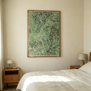 Tableau sur toile abstrait texturé motif pluie de fleurs, décorations murales commerciales sans cadre faites à la main, décoration intérieure pour la maison - Product Image 3