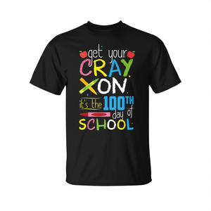 T-shirt Crayon du 100e jour d'école pour les enfants et les enseignants - Product Image 2
