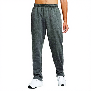 Pantalon de jogging personnalisé 2026 en coton uni, broderie, ample, oversize, en molleton marron, formel, pour homme - Product Image 4