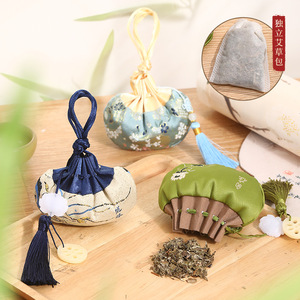 Bolsa de brocado portátil estilo antiguo con borlas y bordados, para el Festival del Bote del Dragón, bolsa de la suerte, accesorio Hanfu - Product Image 1