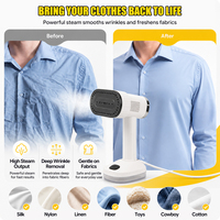 Fer à vapeur portable OEM ODM à chauffe rapide, vertical, avec aspiration, pour vêtements, tissus et mini-fer à vapeur.