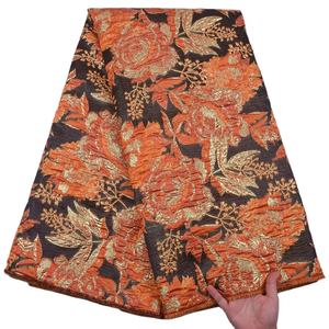 2170 무료 배송 인도 레이스 자수 직물 아프리카 벨벳 레이스 직물 브로케이드 레이스 직물 웨딩 원피스 - Product Image 1