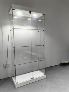 Nhà máy tùy chỉnh temper kính hiển thị trường hợp kính <span class=keywords><strong>Showcase</strong></span> kính hiển thị tủ với 2 đèn LED - Product Image 3