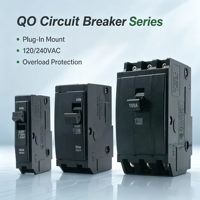 Disjoncteur monophasé enfichable 20 A 120/240 V 10 kA à haute capacité de coupure type QO compatible pour charge résidentielle