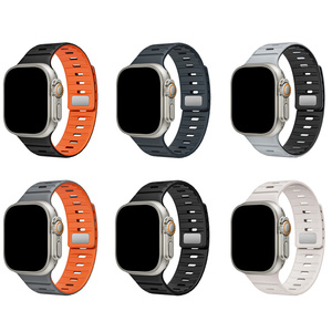 Correa magnética de silicona para <span class=keywords><strong>Apple</strong></span> <span class=keywords><strong>Watch</strong></span> <span class=keywords><strong>Series</strong></span> 8 <span class=keywords><strong>7</strong></span> <span class=keywords><strong>6</strong></span> 5 4 3 2 1 SE Ultra Band 49mm 45mm 41mm 44mm 40mm 42mm 38mm - Product Image 6