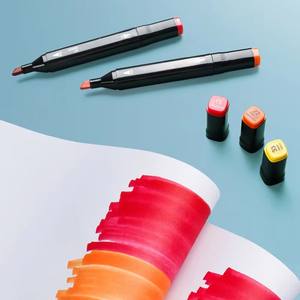 شعار مخصص رخيص 60-ألوان جرافيتي مزدوج الحافة رسم دائم على الكحول أقلام تلوين - Product Image 5