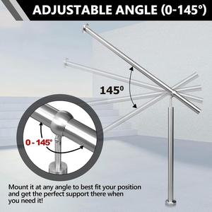 Barandilla <span class=keywords><strong>de</strong></span> Acero Inoxidable Moderna para Exteriores a Precio Económico, para Villa, Balcón, Escalera, <span class=keywords><strong>Entrada</strong></span> - Product Image 2