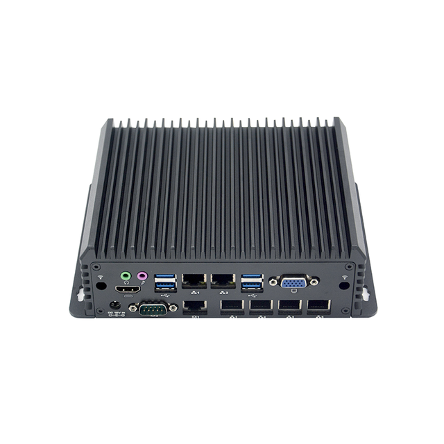 C5750Z-L4 Fanless Industrial Embedded Mini Pc 12v Celeron J6412 with Display VGA HD SIM Slot RS232/485