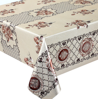 Nappe de table imperméable en polyester pvc 3D gaufré, usine de luxe