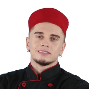 Mũ Đầu Bếp Đầu Bếp Màu Đỏ Hồng - Product Image 2