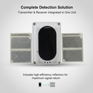 เครื่องตรวจจับลำแสง ABS ที่ได้รับการรับรองจาก LPCB ของ Tanda ระยะไกล ใช้แสงอินฟราเรด ได้มาตรฐาน EN 54 ป้องกันระดับ IP30 - Product Image 2