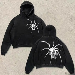 Hoodie ample personnalisé pour homme, style streetwear, coupe courte, délavé à l'acide, pour fabricants - Product Image 4