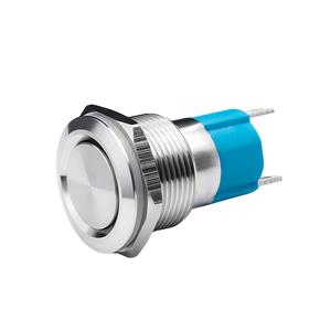 สวิตช์ไฟแบบกดพร้อมไฟวงแหวน ขนาด 19 มม. 220V 3A ทรงกลม LED IP65 สแตนเลสสตีล แบบกดติดปล่อยดับ 1NO1NC 50000 รอบ พร้อมปุ่มกด - Product Image 6