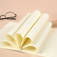 Bloc-notes en papier kraft A5 avec pages lignées, carnet à double spirale avec logo personnalisé imprimé, carnet simple à ouverture latérale pour étudiants