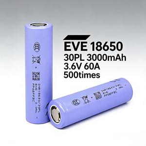 Batería Recargable <span class=keywords><strong>de</strong></span> Iones <span class=keywords><strong>de</strong></span> <span class=keywords><strong>Litio</strong></span> EVE INR18650 30PL 3.7V <span class=keywords><strong>de</strong></span> Alto Drenaje para Herramientas Eléctricas y Electrónicos - Product Image 1