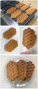 <span class=keywords><strong>Gaufrier</strong></span> antiadhésif commercial de crème glacée pour la gaufre de petite entreprise sur la machine de gaufre de <span class=keywords><strong>forme</strong></span> de peigne de miel de bâton - Product Image 3