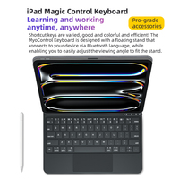 Funda con Teclado Inalámbrico USB Tipo-C Personalizada para iPad Pro de 11 Pulgadas/Air de 11 Pulgadas M2/M3, Ultrafina, con Panel Táctil y Teclas Múltiples