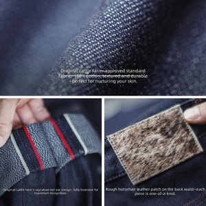 Jeans da Uomo Maden in <span class=keywords><strong>Denim</strong></span> Grezzo Selvedge, Stile Retrò, Gamba Dritta Leggermente Affusolata, Colore Indigo Originale, Tendenza Autunno 2026 - Product Image 4