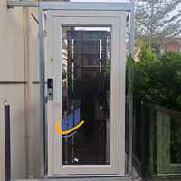 Gute Qualität Kleine Aufzüge für Häuser Eine Etage 4m 4 Stopps 2-Sitzer Hydraulic Gearless Homelift Elevator mit versand kostenfrei