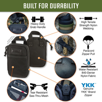 Pochette à outils multifonctionnelle légère et portable, personnalisée par l'usine OEM/ODM, mini organisateur de poche EDC