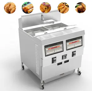 商用 OFE-322 CE 2 pots 4 baskets chips oil open deep Stainless steel fryer