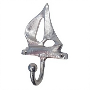 Aluminum Yacht Wall <b>Hook</b> <b>Decorative</b> Personalized Giftware Accessories Cheap Silver <b>Coat</b> <b>Hooks</b> for Wall at LOW MOQ - Product Image 1