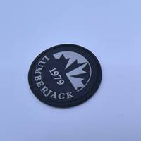 Étiquettes en silicone à coudre, patchs en silicone avec logo personnalisé, patchs en caoutchouc