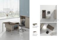 Mobilier de bureau Fashion Manager Table Simple et Chaise Combinaison Lumière Luxe Simple Moderne