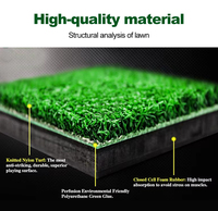 LFL Golf Putting Mat Golf Batting Cushion Mini Swing Cushion Indoor Practice Quality Nylon Grass Sports Outdoor
