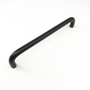 MLP12 Furniture Cabinet Kitchen Euro Simple Design Black Aluminium U Pull Handle - Product Image 3