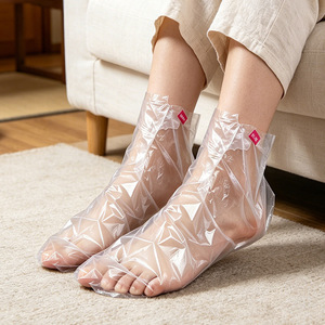 Protège-pieds jetables, couvre-chaussures en film plastique pour trempage des pieds, sacs transparents imperméables, protège-pieds, couvre-chaussures - Product Image 1