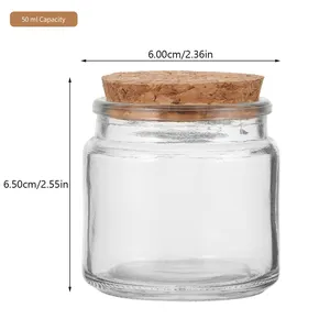 Sang Trọng 100Ml 200Ml Hổ Phách Rõ Ràng Màu Xanh Lá Cây Nến Thủy Tinh Lọ Với Nút Chai Có Nắp Đậy Cho Nến Làm