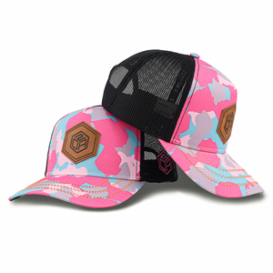 Gorra Trucker Deportiva de Cuero Personalizada con Logotipo de 5 Paneles para Mujer, Marca Tcap China - Product Image 1