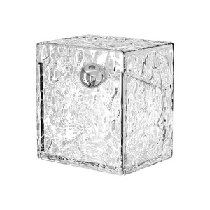 Transparent Silver Square Cosmetic Storage Box Wall Mounted For Bathroom <b>Vanity</b> With <b>Mirror</b> Cabinet And Cotton Swabs Organizer - Product Image 5