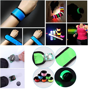 Pulseras Luminosas LED, Brazaletes de Seguridad Nocturna para Ciclismo, Caminar, Correr, Conciertos, Campamentos, Año Nuevo Chino, Navidad - Product Image 3