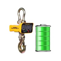 Báscula Electrónica Colgante Económica de 2000 lb para Uso Industrial, con Pantalla LED, Alimentación CA/CC, Confiable