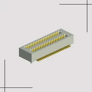 Connecteur de carte mère à circuit, Type de bord, RCPT, 10POS, 0.5MM SMD or